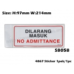 4867 Signs Sticker