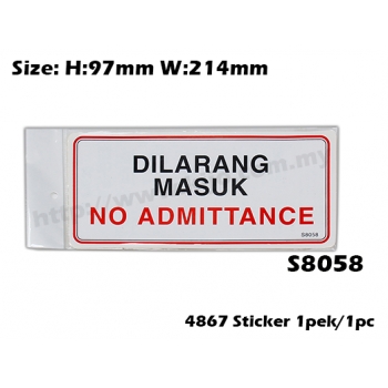4867 Signs Sticker