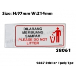 4867 Signs Sticker