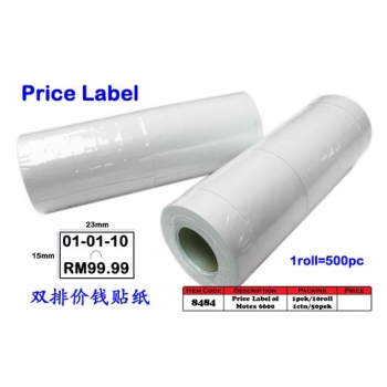 8484 Price Label Sticker