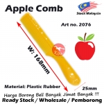 Apple Plastic Hair Comb 2076