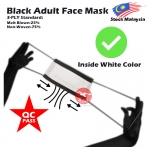 VIP Star 3Ply Black Disposable Face Mask #2081