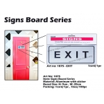 1875 Aluminum Signs Board with sticker - EXIT