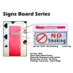 1875 Aluminum Signs Board with sticker - NO SMOKING