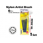 3545 6in1 Card Nylon Artish Brush