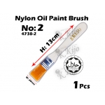 4738-2 Nylon Oil Paint Brush No2