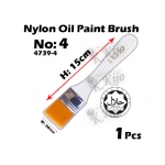 4739-4 Nylon Oil Paint Brush No4