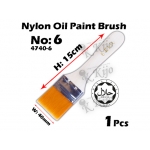 4740-6 Nylon Oil Paint Brush No6