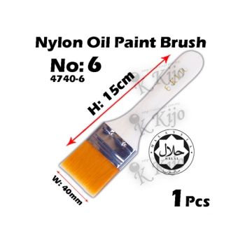 4740-6 Nylon Oil Paint Brush No6