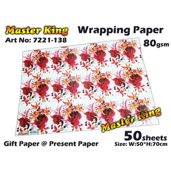 7221 Master King Wrapping Paper Design: 138