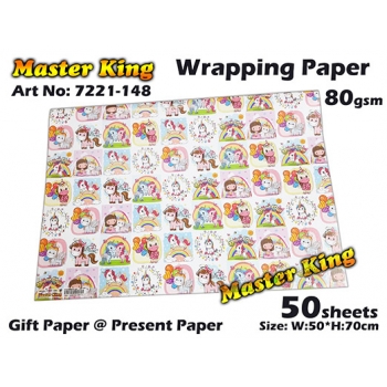 7221 Master King Wrapping Paper Design: 148
