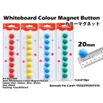 7985 Whiteboard Colour Magnet Button 20mm