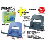P-600 Kijo 2-hole Punch Metal D-Type Heavy Duty Punch
