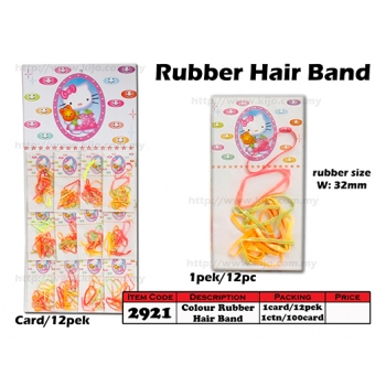 2921 Colour Rubber Hair Band