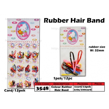 3548 Colour Rubber Hair Band
