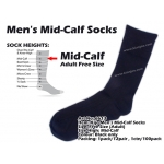 6613 Kijo Mens Mid-Calf Socks