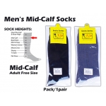 6615 Kijo Mens Mid-Calf Socks