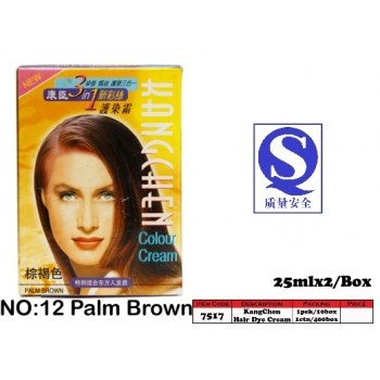 7517-12 Kang Chen Hair Dye Cream No:12 Palm Brown