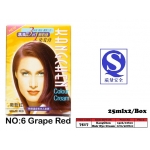 7517-6 Kang Chen Hair Dye Cream No:6 Grape Red