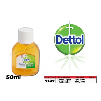 9120 Dettol Liquid Antiseptic 50ml