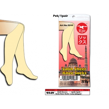 9249 KIJO Brown Knee Socks