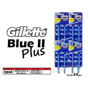 9320 Gillette Blue II Plus Razor
