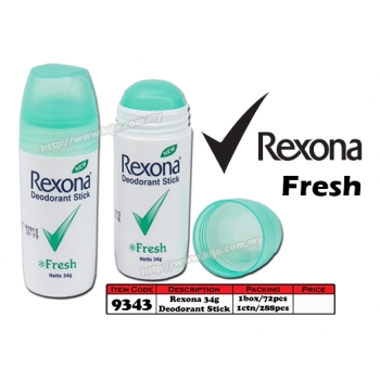 9343 Rexona Deodorant Stick 34g - Fresh