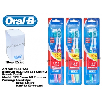 9363-123 Oral-B 123 Clean All Rounder Twin Pack 
