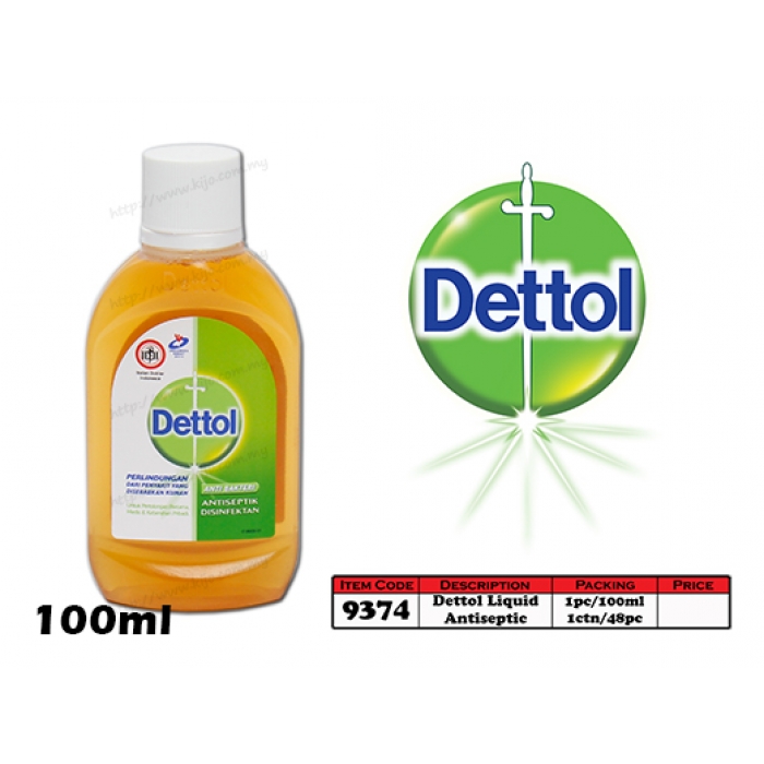 9374 Dettol Liquid Antiseptic 100ml