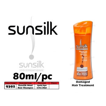 9392 Sunsilk Shampoo 80ml - Damaged Hair Treatment