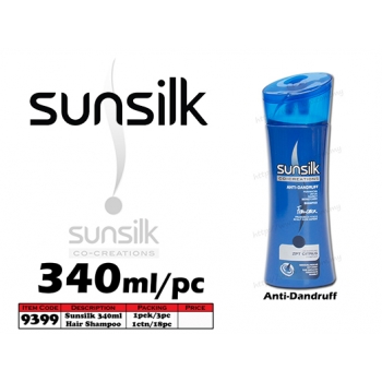 9399 Sunsilk Shampoo 340ml - Anti-Dandruff