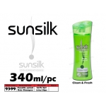 9399 Sunsilk Shampoo 340ml - Clean & Fresh