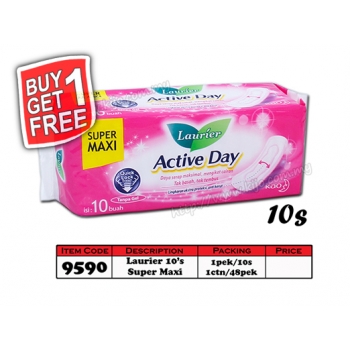 9590 Laurier Active Day 10's Sanitary Pads - Buy1Get1Free