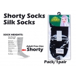 9606 Kijo Shorty Silk Socks-Black