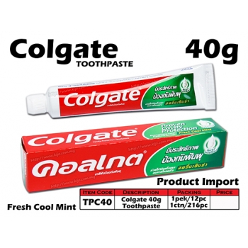 TPC40 Colgate Toothpaste Fresh Cool Mint 40g