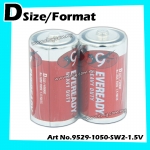 Eveready Heavy Duty D-size/format No.1050 1.5v 1pack=2pcs 100% Original Product Eveready