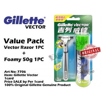7706 Gillette Vector Value Pack 1Card