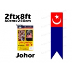 6974 60cm X 240cm Johor Flag 