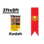 6976 60cm X 240cm Kedah Flag 