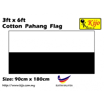 Cotton Pahang Flag Size: 90cm X 180cm ( 3ft x 6ft )