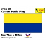 Cotton Perlis Flag Size: 90cm X 180cm ( 3ft x 6ft )