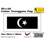 Cotton Terengganu Flag Size: 90cm X 180cm ( 3ft x 6ft )