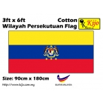 Cotton Wilayah Persekutuan Flag Size: 90cm X 180cm ( 3ft x 6ft )