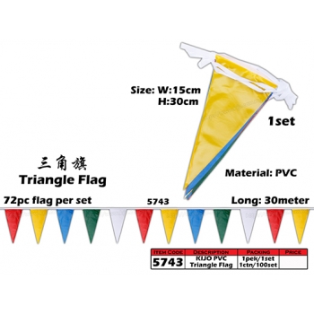 5743 Kijo PVC Triangle Flag