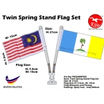 FM36MNPNG Twin Spring Stand Flag Set