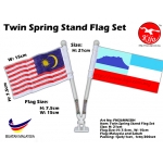 FM36MNSBH Twin Spring Stand Flag Set