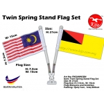 FM36MNSBN Twin Spring Stand Flag Set