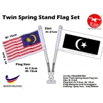 FM36MNTRN Twin Spring Stand Flag Set