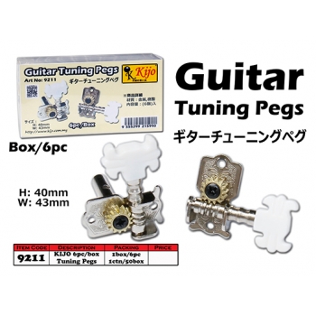 9211 KIJO 6pc/Box Kapok Guitar Tuning Pegs