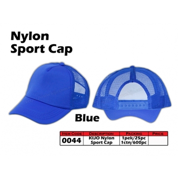 0044 Kijo Nylon Sport Cap - Blue